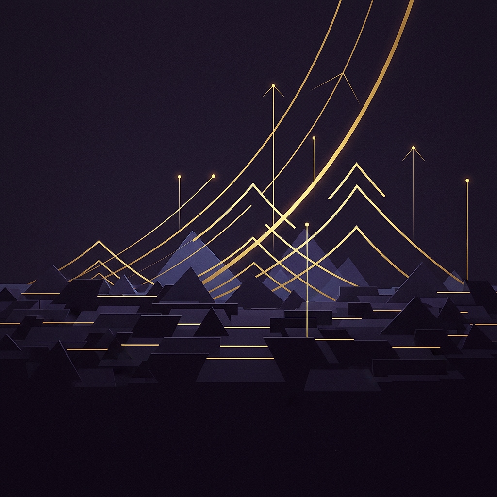 Finanzielle Zukunft Visualisierung